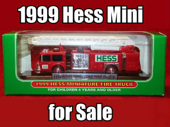 1999 Hess Miniature Fire Truck