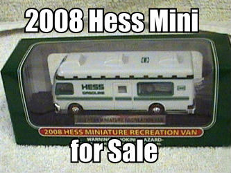 2008 Miniature Hess Recreation Van